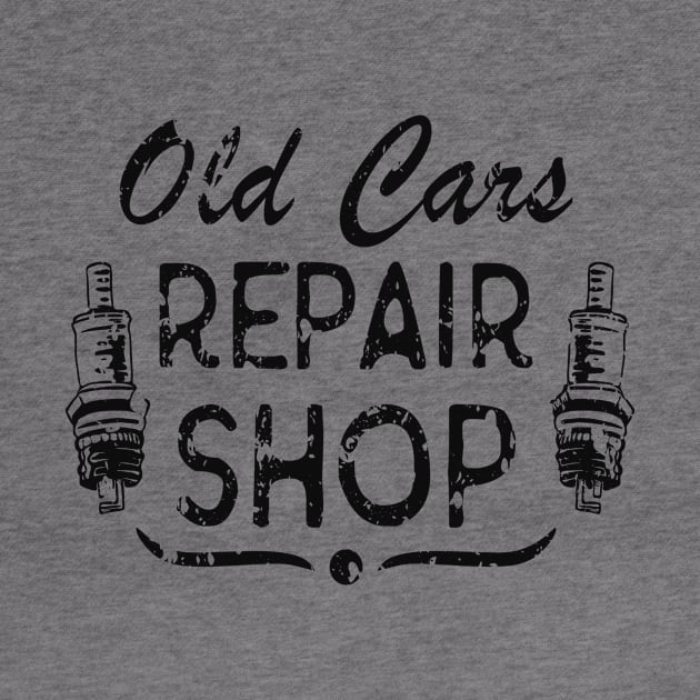 Car Mechanic Spark Plug Workshop Vintage by Foxxy Merch